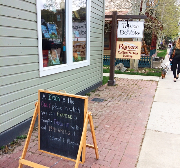Townie Books bookstore in Crested Butte, Colorado | THE REAL LIFE | travel, Rocky Mountain getaways, running, fitness, food, restaurants